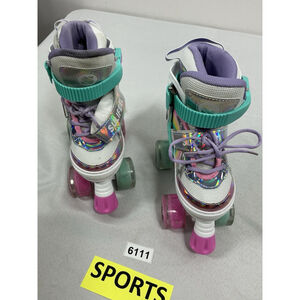Girls Sulifeel Sport Roller Skates Eu 28-31 Us 9-12 Multicolor Adjustible Nwd